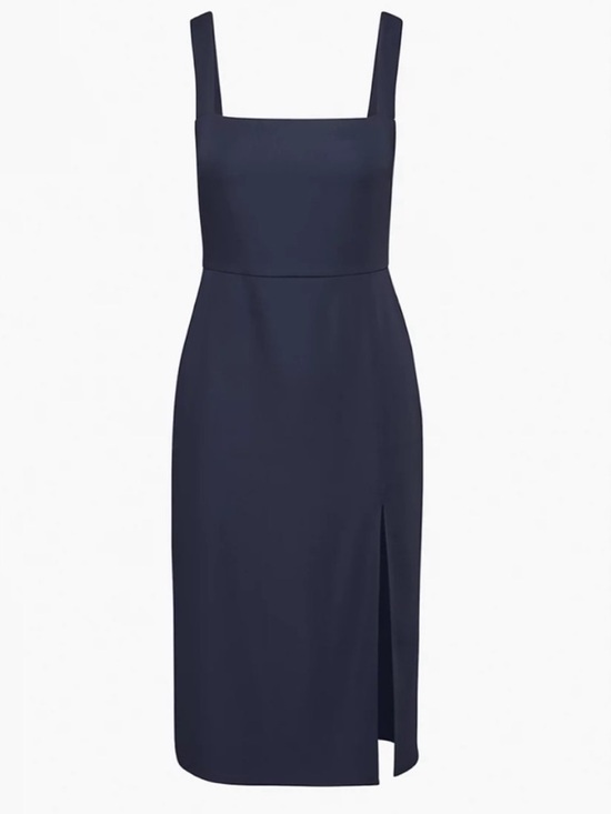 Babaton Dresses & Skirts - NWT Aritzia Babaton 90s Slit Midi Dress in Pure Indigo (Size 0)